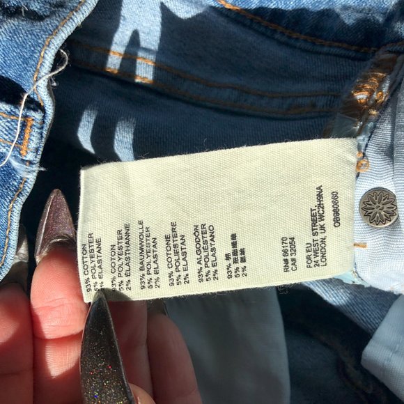 We The Free Distressed Jeans sz 26 - Picture 9 of 10